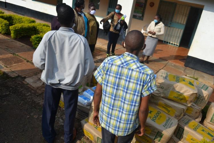 SWA donates foodstuff to Nairobi Children's Rescue Home.