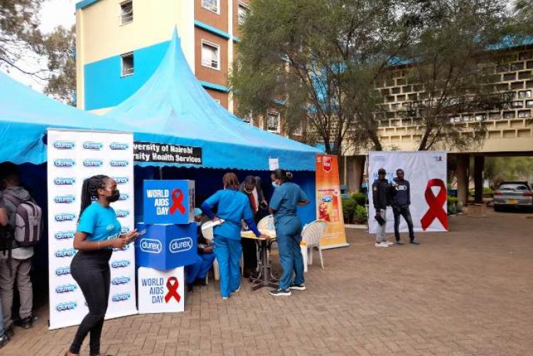 WORLD AIDS DAY AT HALLS DEPARTMENT